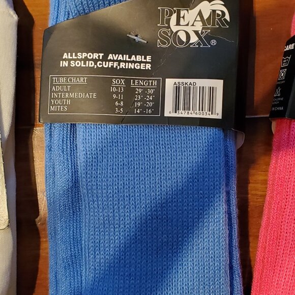 LOT 6 Pairs of Men's Soccer Socks - New and Used - Nike / Addidas / Pear Sox - L - Picture 9 of 16